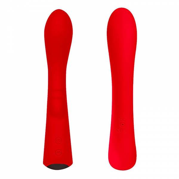 Красный вибромассажер 6  Silicone G-Spot Fun - 19,1 см.