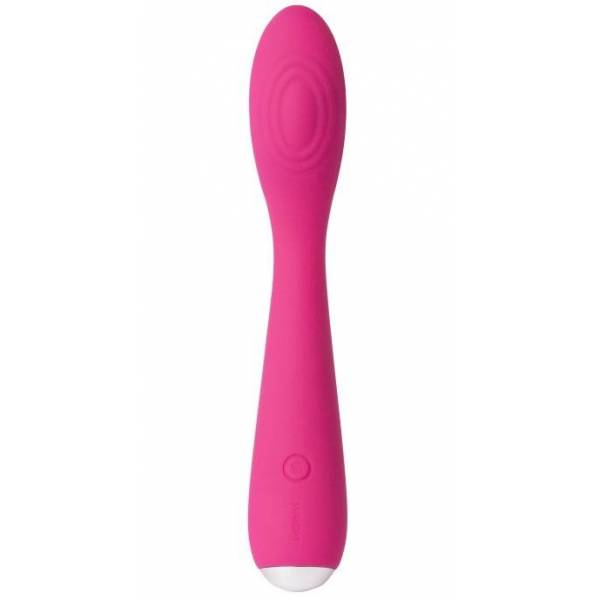 Ярко-розовый G-стимулятор IRIS Clitoral & G-spot Vibrator - 18 см.