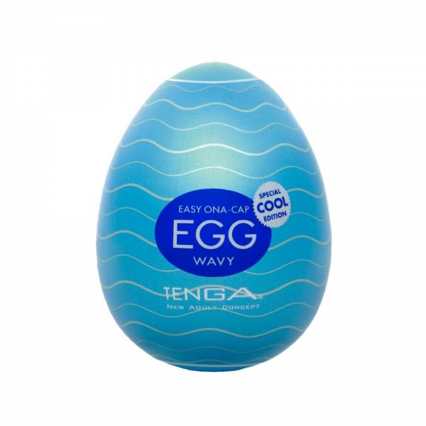 Мастурбатор-яйцо с охлаждающей смазкой EGG Wavy Cool