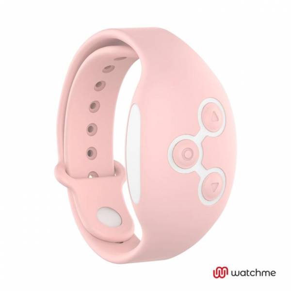 Голубое виброяйцо с нежно-розовым пультом-часами Wearwatch Egg Wireless Watchme