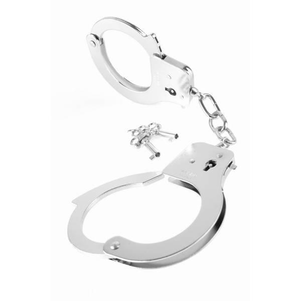 Металлические серебристые наручники Designer Metal Handcuffs