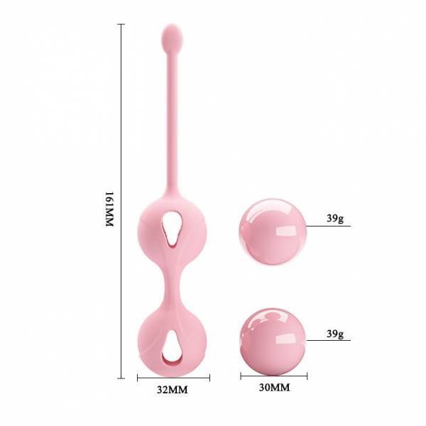 Нежно-розовые вагинальные шарики Kegel Tighten Up I