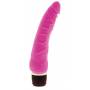 Розовый вибратор-реалистик с венками PURRFECT SILICONE CLASSIC 7.1INCH PINK  - 18 см.