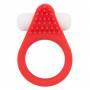 Красное эрекционное кольцо LIT-UP SILICONE STIMU RING 1 RED