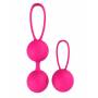 Набор розовых вагинальных шариков PLEASURE BALLS & EGGS DUO BALL SET