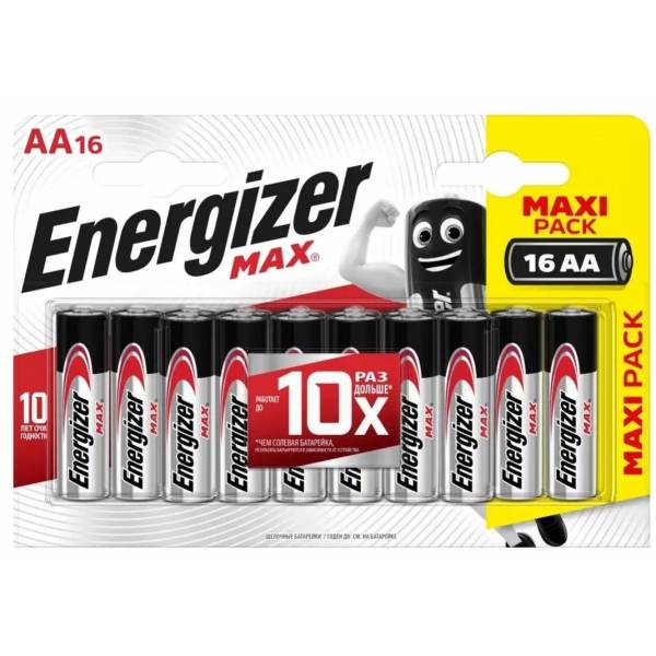 Батарейки Energizer MAX AA/LR6 1.5V - 16 шт.